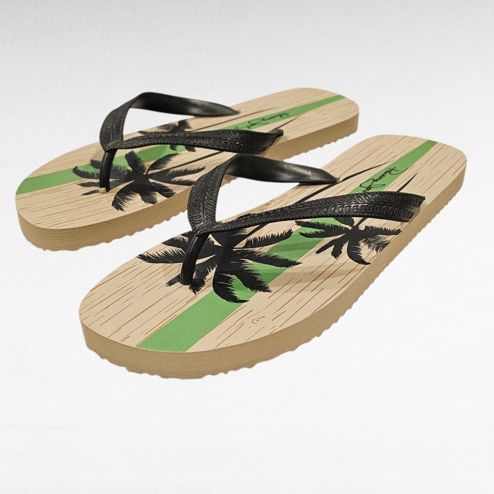 Panama Jack Palm Tree Flip Flops Size 7 /8